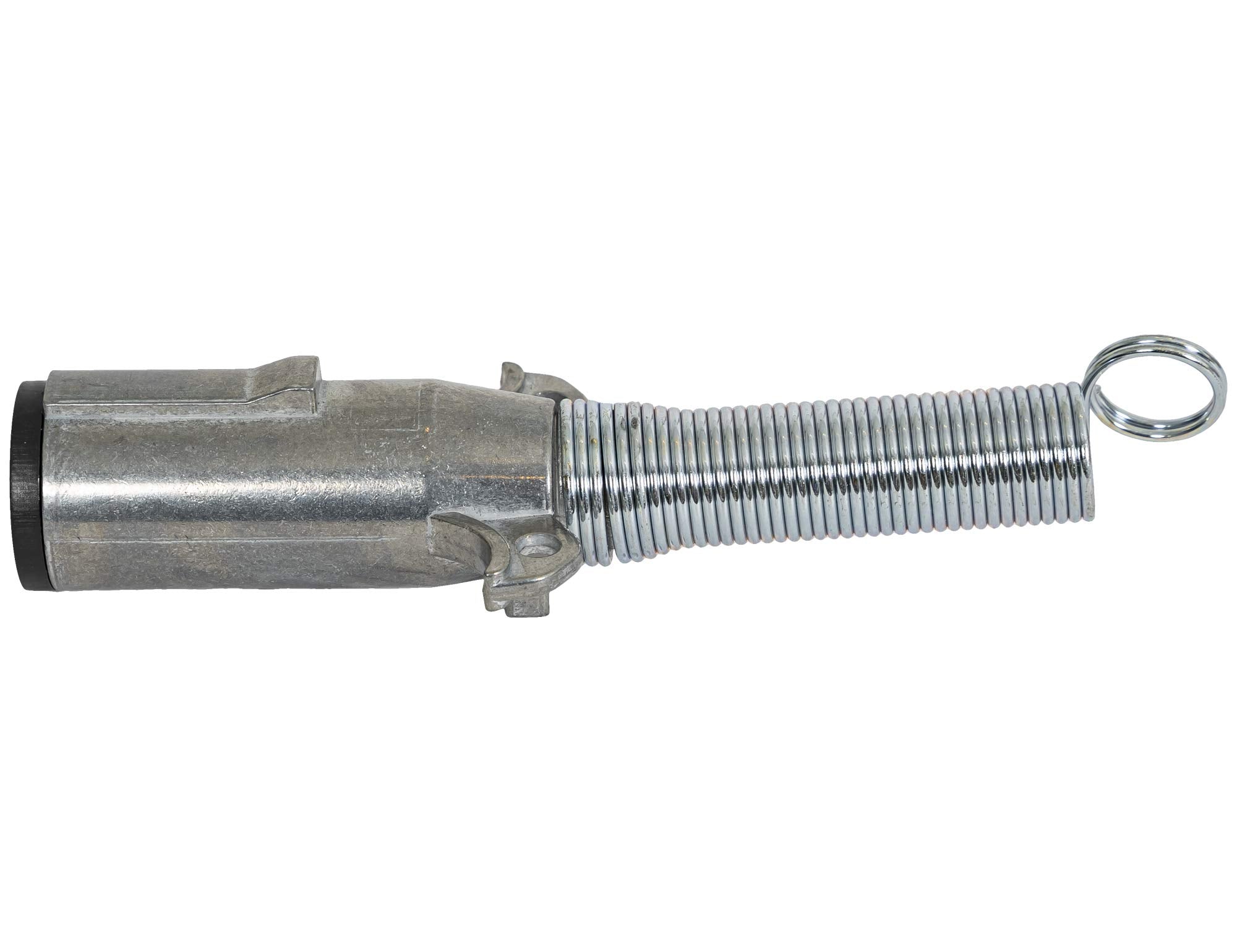 2-Way Buyers Products Die-Cast Zinc Trailer Connector -Trailer Side - Horizontal Pins with Spring, TC2002, SILVER