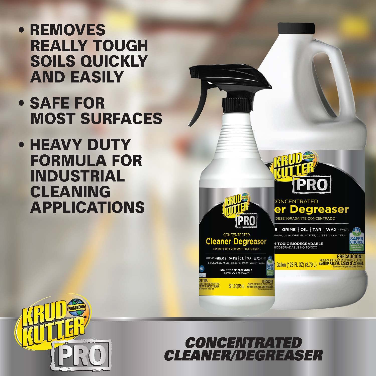 Concentrated Cleaner Krud Kutter Pro 352263 Degreaser, 32 oz