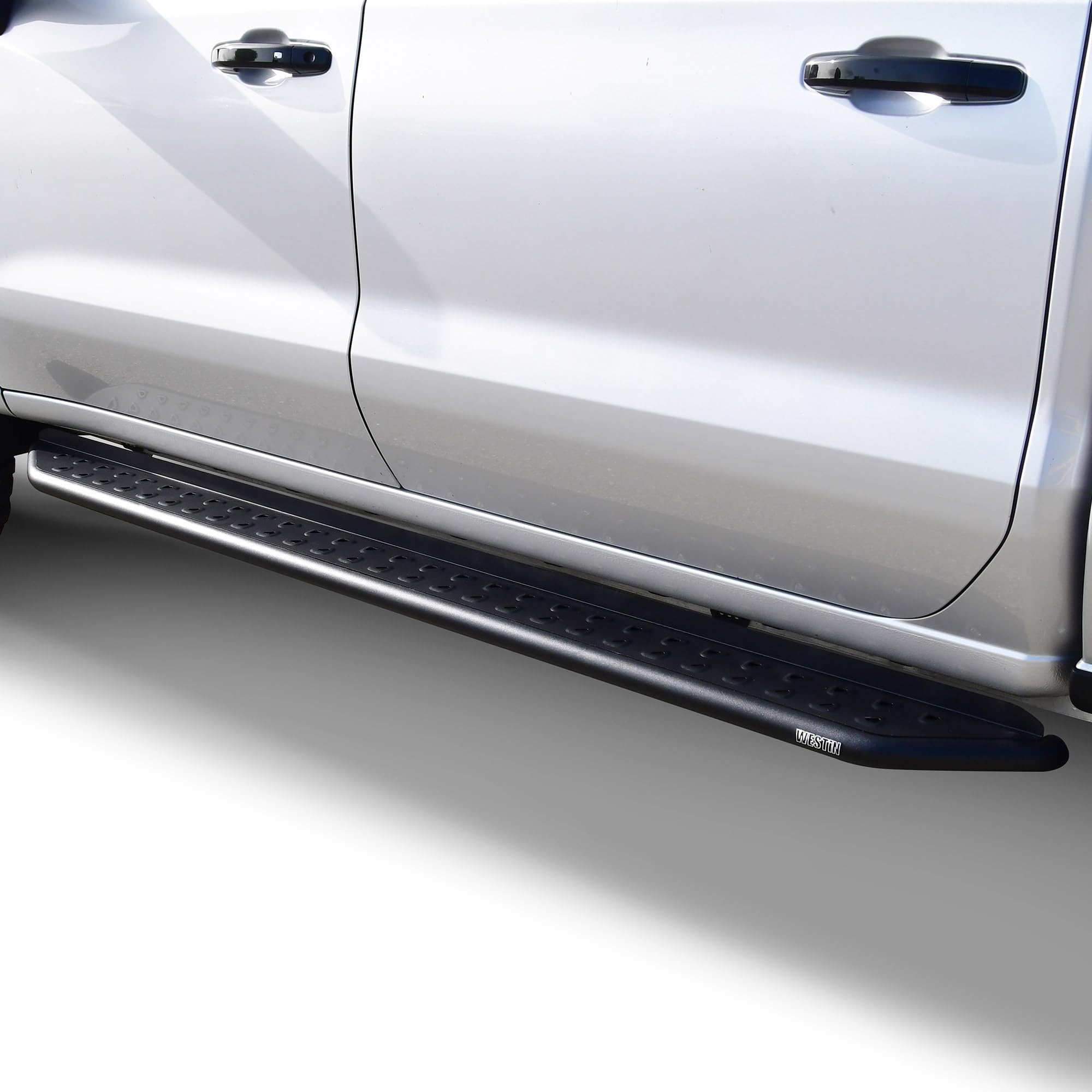 Outlaw Running Boards Westin fits 2019-2023 Silverado Sierra 1500 Crew Cab 2020-2023 Silverado Sierra 2500 3500 Crew Cab Textured Black 1 Pair