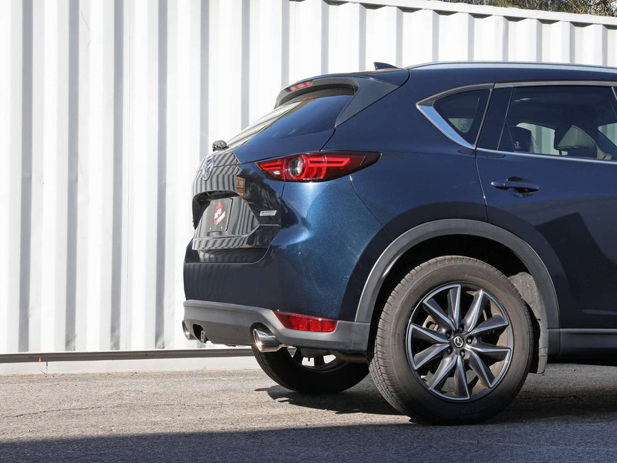 aFe Power 2-1/2 IN 304 Stainless Steel Takeda Axle-Back Exhaust System w/Polished Tip Fit Mazda CX-5 17-22 L4-2.5/2.5L (t) 49-37021-P