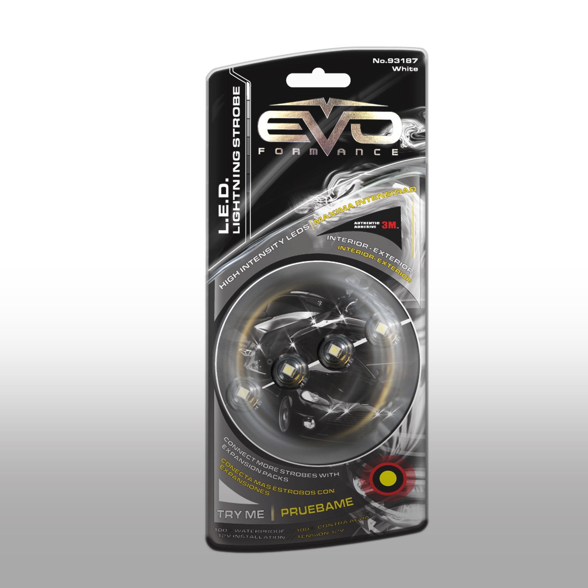 EVO Formance CIPA 93187 Ultra-Mini LED Lightning Strobes - Ultra White - Pack of 4, x-large