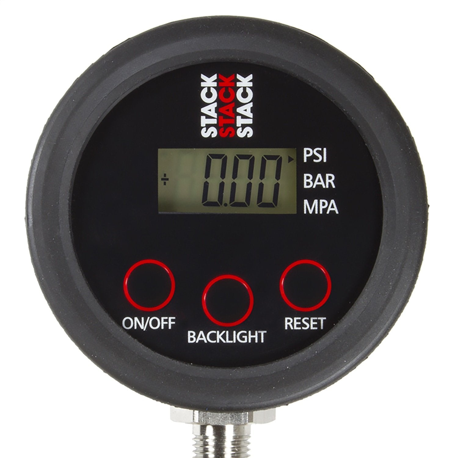 Gauge, Auto Meter: Tire Press, 50 Psi/3.45 Bar, Precision Digital, Backlit W/Mem, Incl Case