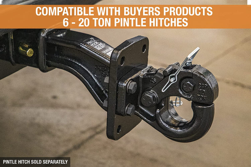 PM25812 Buyers Products Pintle Hook Mount – 3 Position Adjustable Trailer Hitch Receiver for 2-1/2 Inch Trucks, 20,000 lb MGTW – Heavy-Duty Tow Hitch, 3,200 MVL Rated, 11.25"