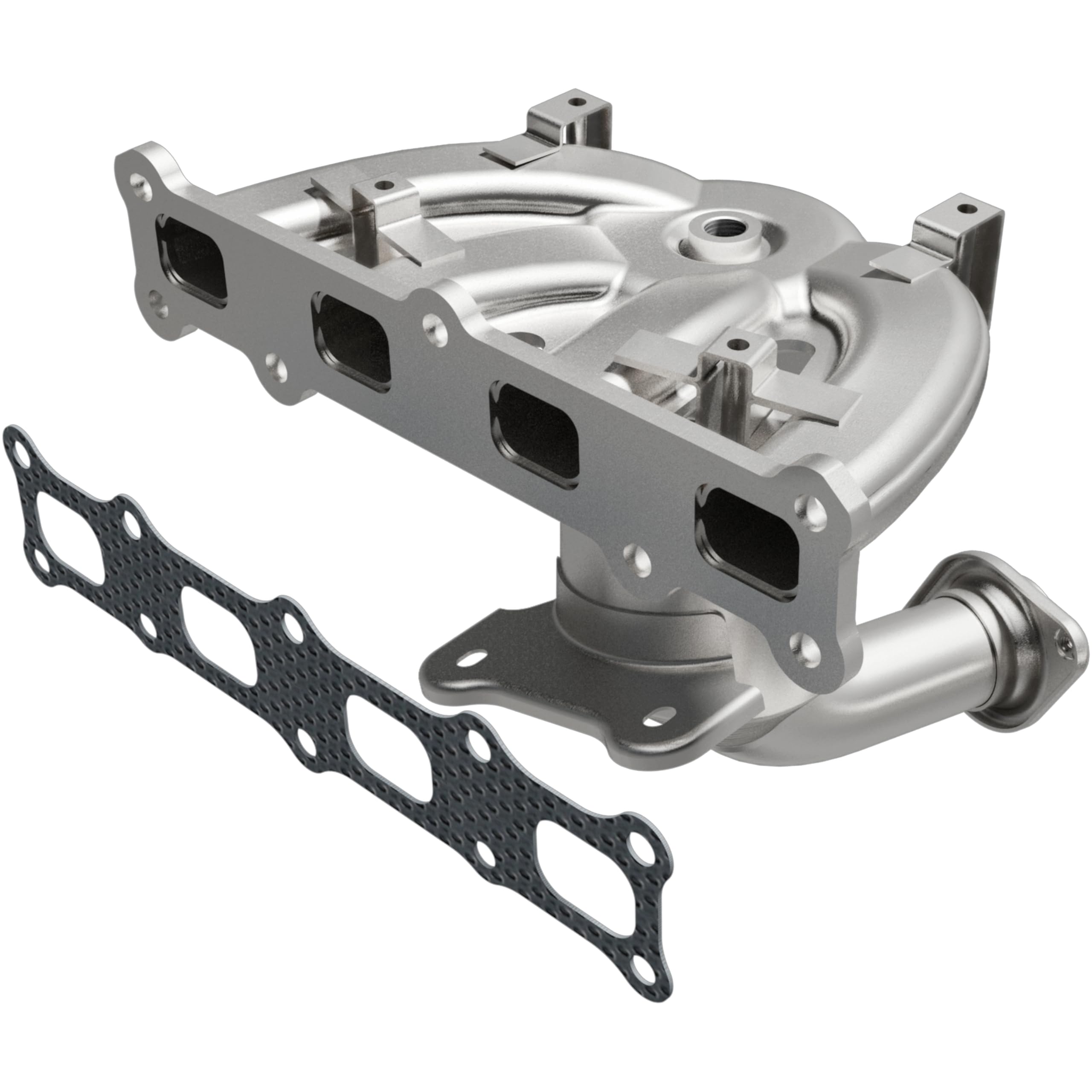 California Grade MagnaFlow Manifold Catalytic Converter CARB Compliant 5531260 - Stainless Steel 2.25in Main Piping, 14.875in Overall Length, Pre-Converter O2 Sensor - Caliber CA Legal Replacement