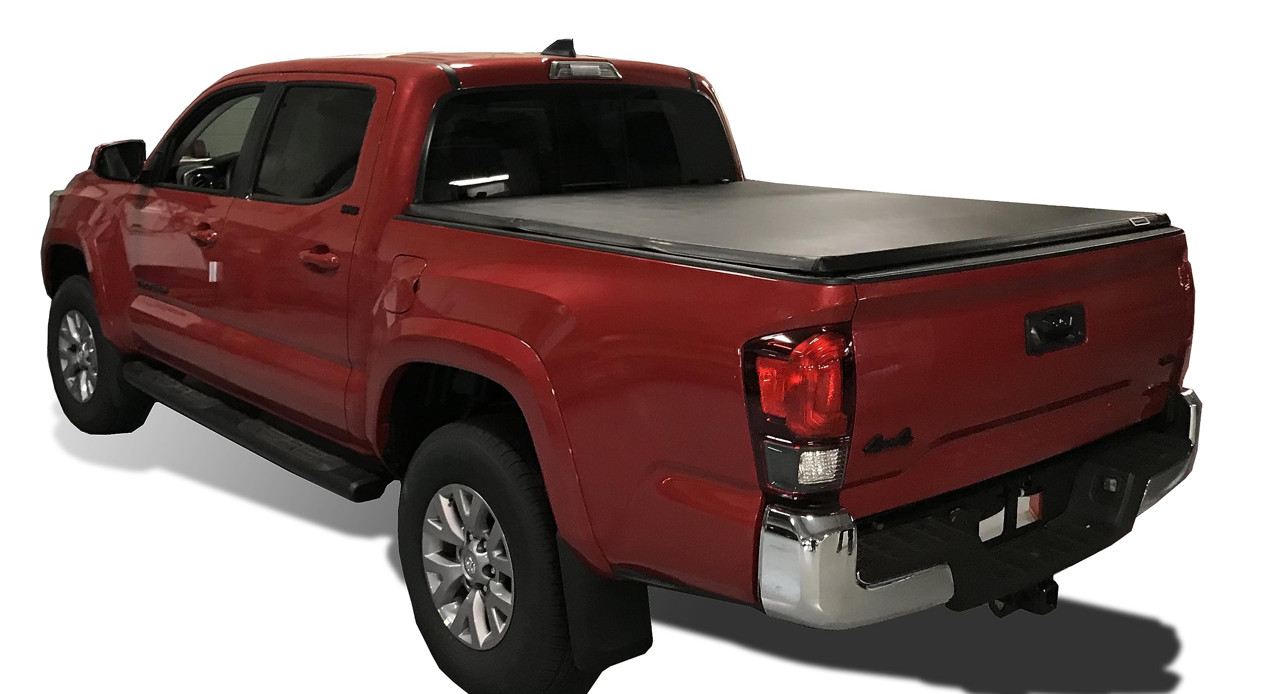 Premier Black Horse Soft Trifold Truck Bed Tonneau Cover Compatible with 2005-2015 Toyota Tacoma 6ft Bed-PRS-TO16