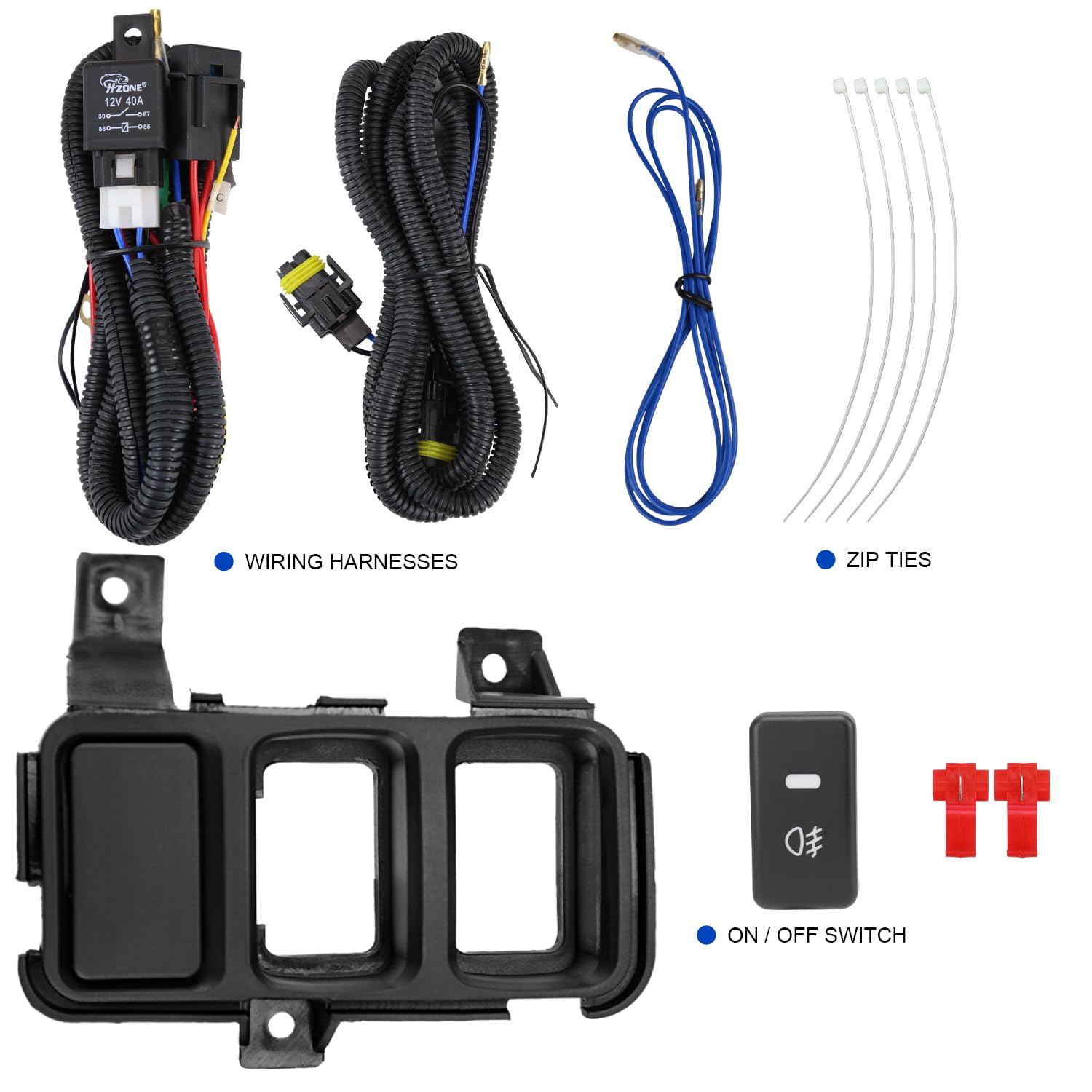 Fog Lights SPEC-D TUNING Front Bumper Lamp Switch Compatible with Honda Accord 2008-2010 2Dr Coupe