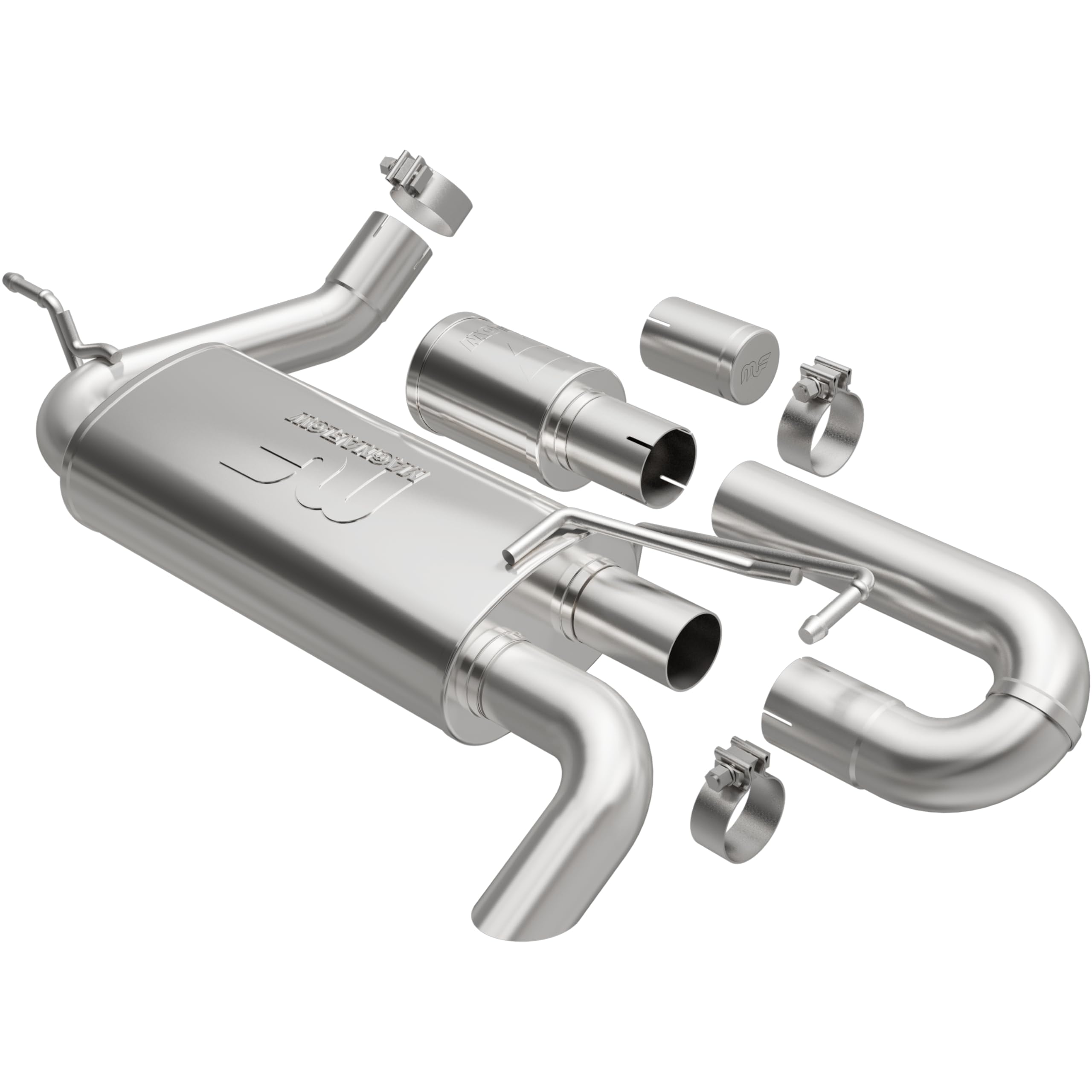 MagnaFlow Exhaust Performance System 19668: Cat-Back, Overland Series, for 2007-2018 Jeep Wrangler, for 2018 Jeep Wrangler JK, Single Straight Passenger Side Rear Exit