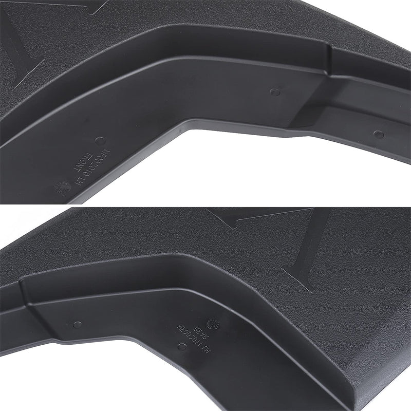 4PC Spec-D Tuning Splash Guard Mud Flaps w/o Wheel Lip Front + Rear Compatible with 2014-2018 Chevy Silverado