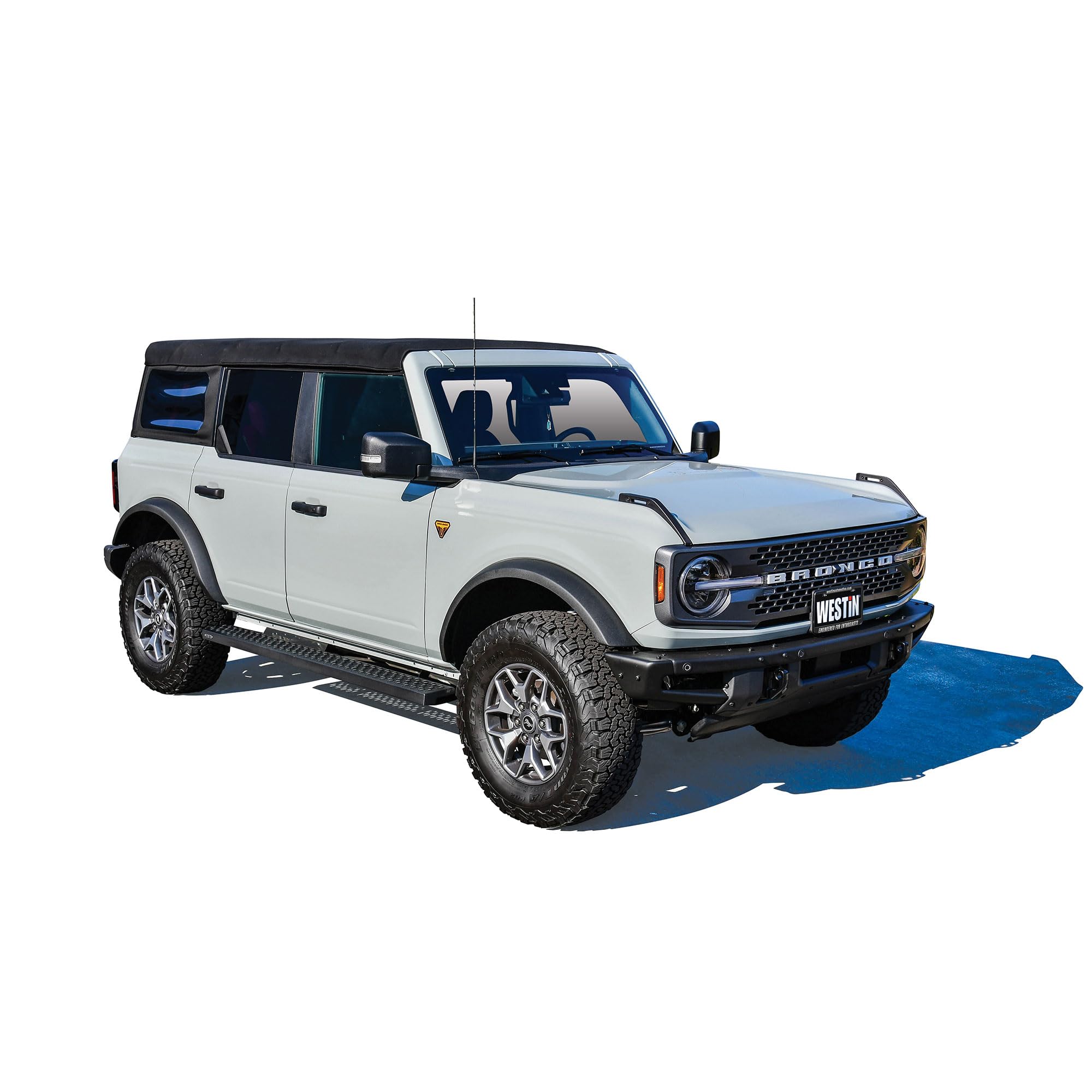 27-74725 Westin Grate Steps Running Boards 75 in. Textured Black Pair (Required Mounting Kit Sold Separately)