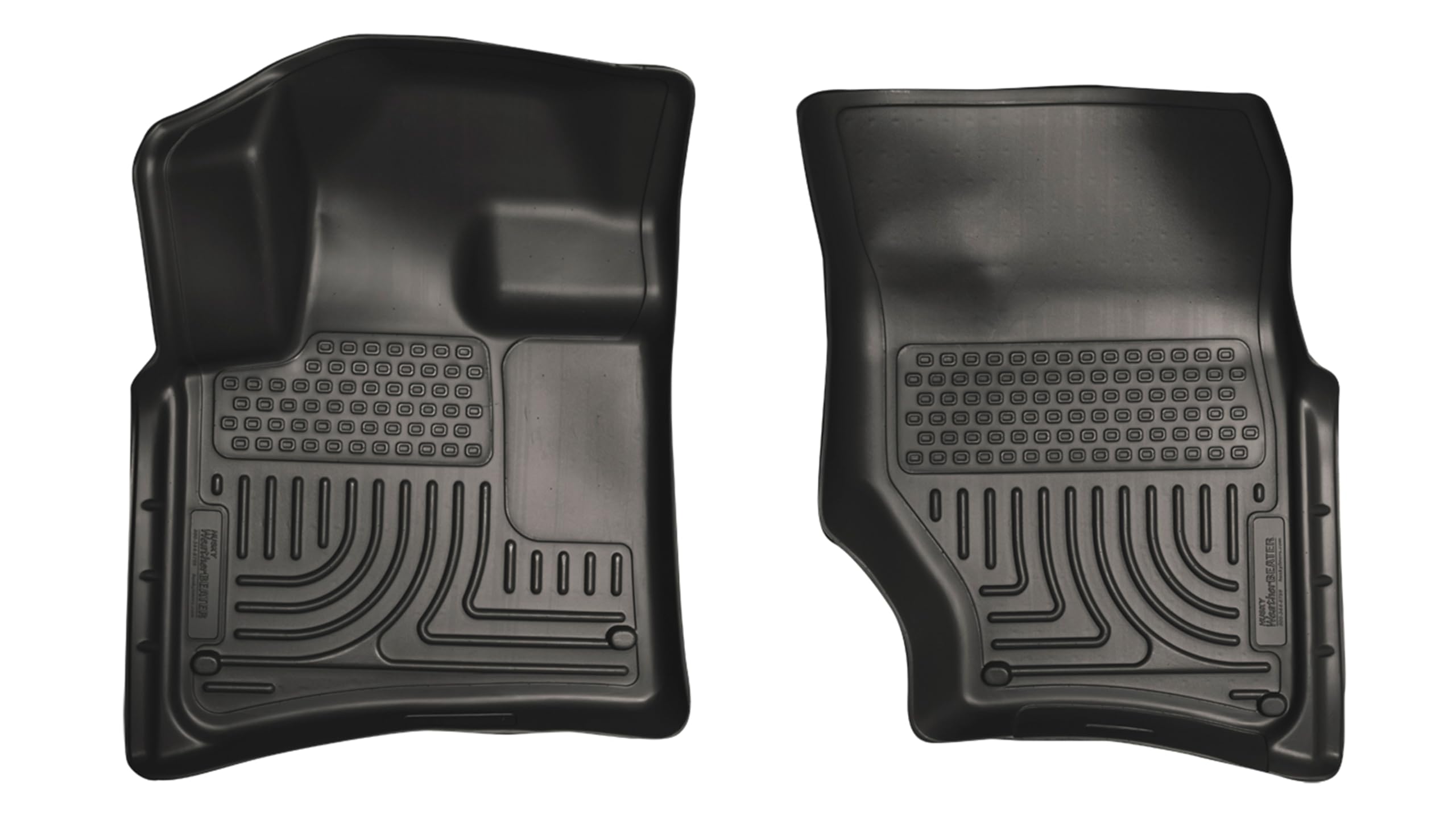 Weatherbeater Husky Liners Floor Mats | Fits 2007-2015 Audi Q7 | Front Row, 1-pc Black - 15441