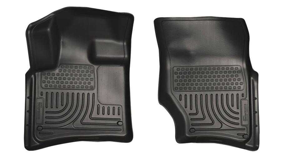 Weatherbeater Husky Liners Floor Mats | Fits 2007-2015 Audi Q7 | Front Row, 1-pc Black - 15441