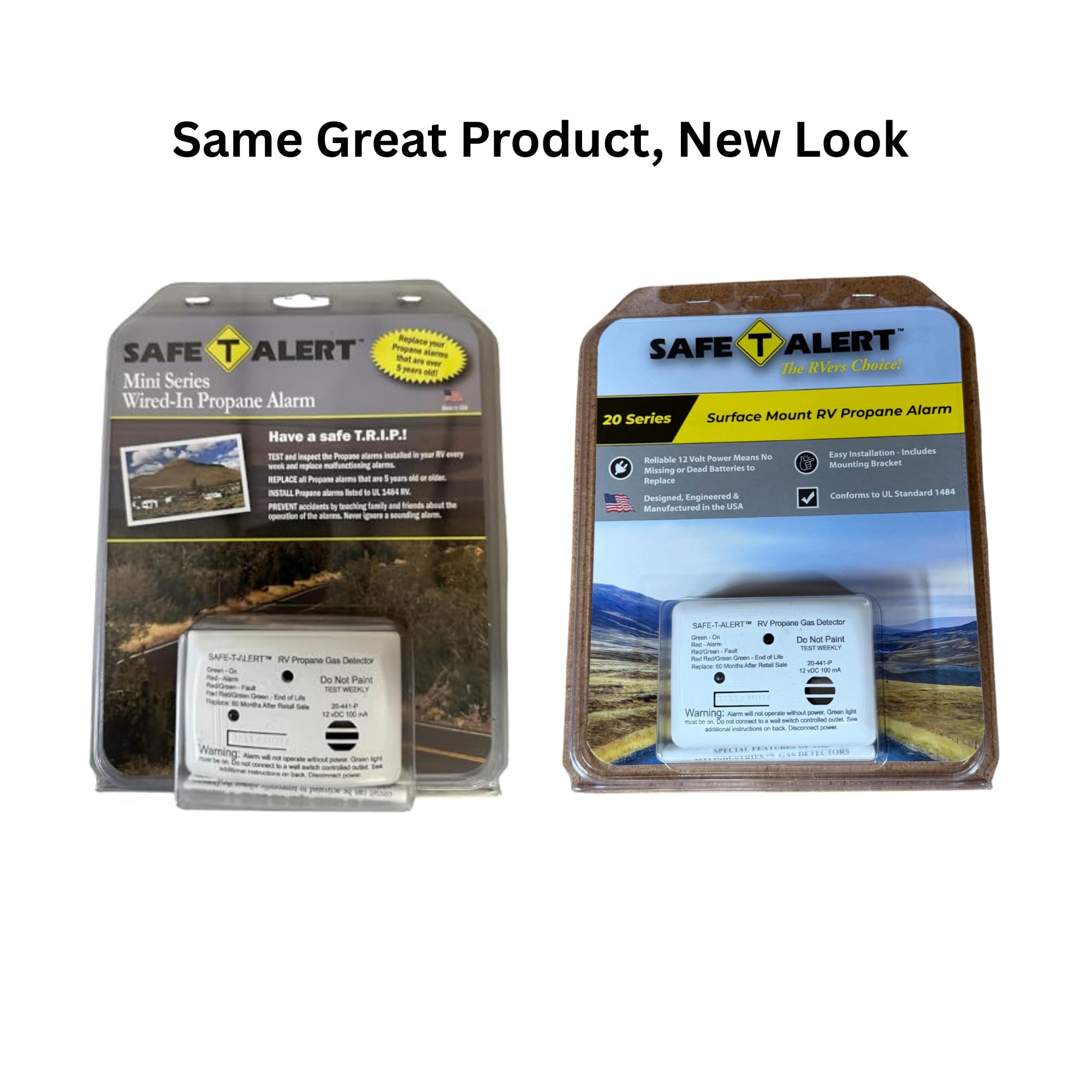 20 Series Safe T Alert Mini LP Gas Alarm - Propane Alarm - Surface Mount, White - 20-441-P-WT