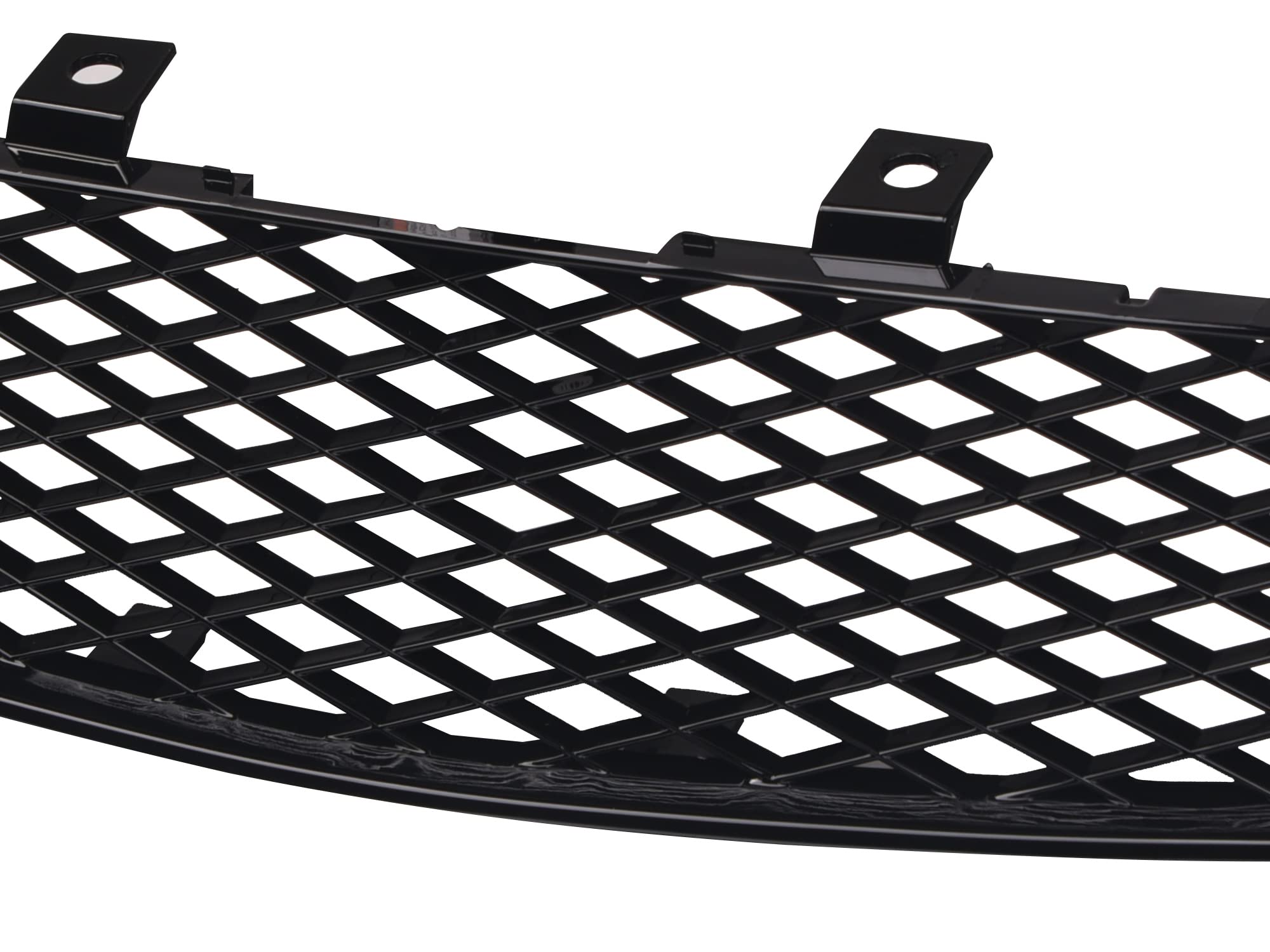 Mesh Front Hood Grille Armordillo USA 7149106 - Gloss Black Fits 2002-2005 Honda Civic EP3 SI Hatchback