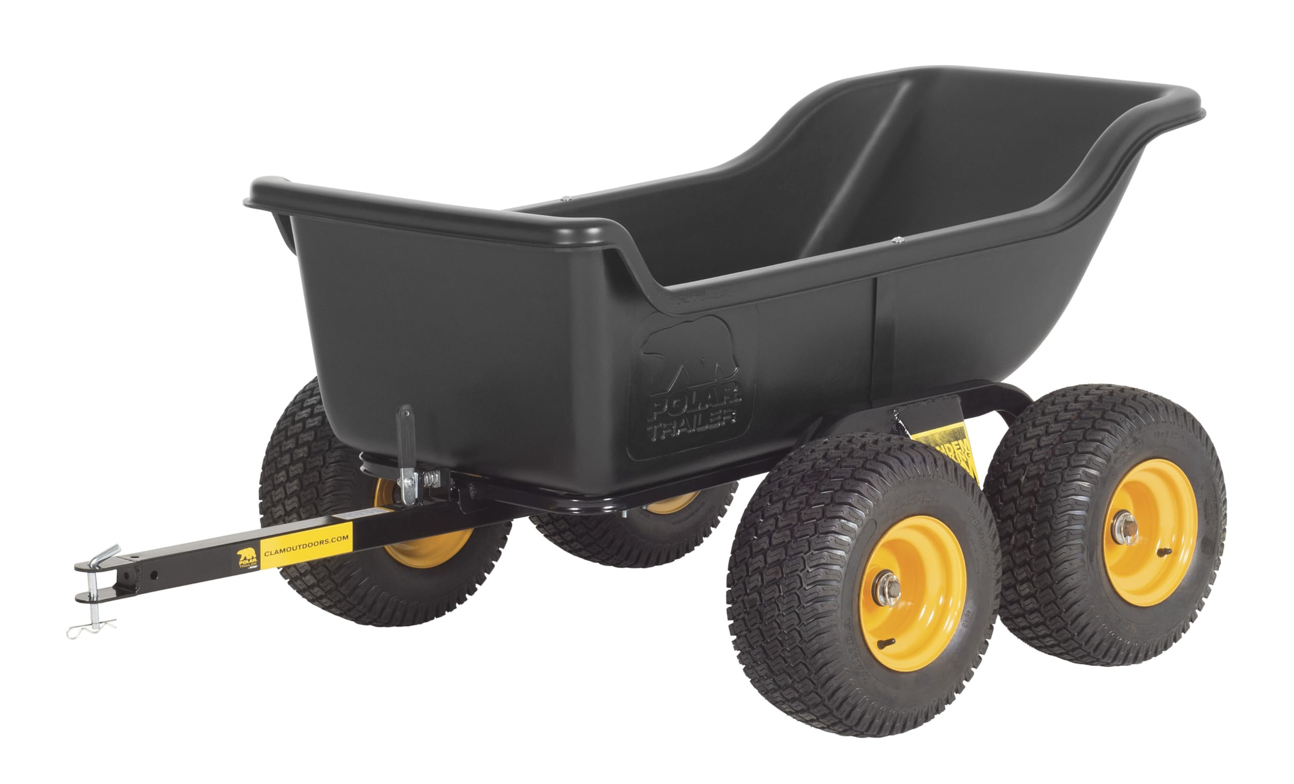 Tandem Axle Polar Trailer 8261 Heavy-Duty ATV/UTV Trailer – 15 Cu. Ft, 1200 lb Capacity, Wide-Track Wheels for Ice Fishing & Outdoor Hauling