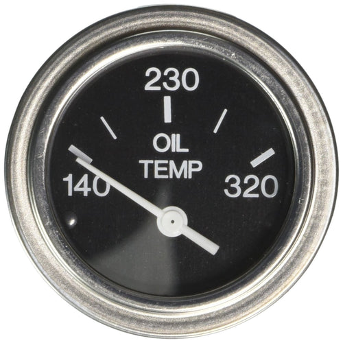 Heavy Duty Sierra International 80596P Electric 320 Degree F Oil Temp Gauge for Inboard & Diesel Engines, 2"