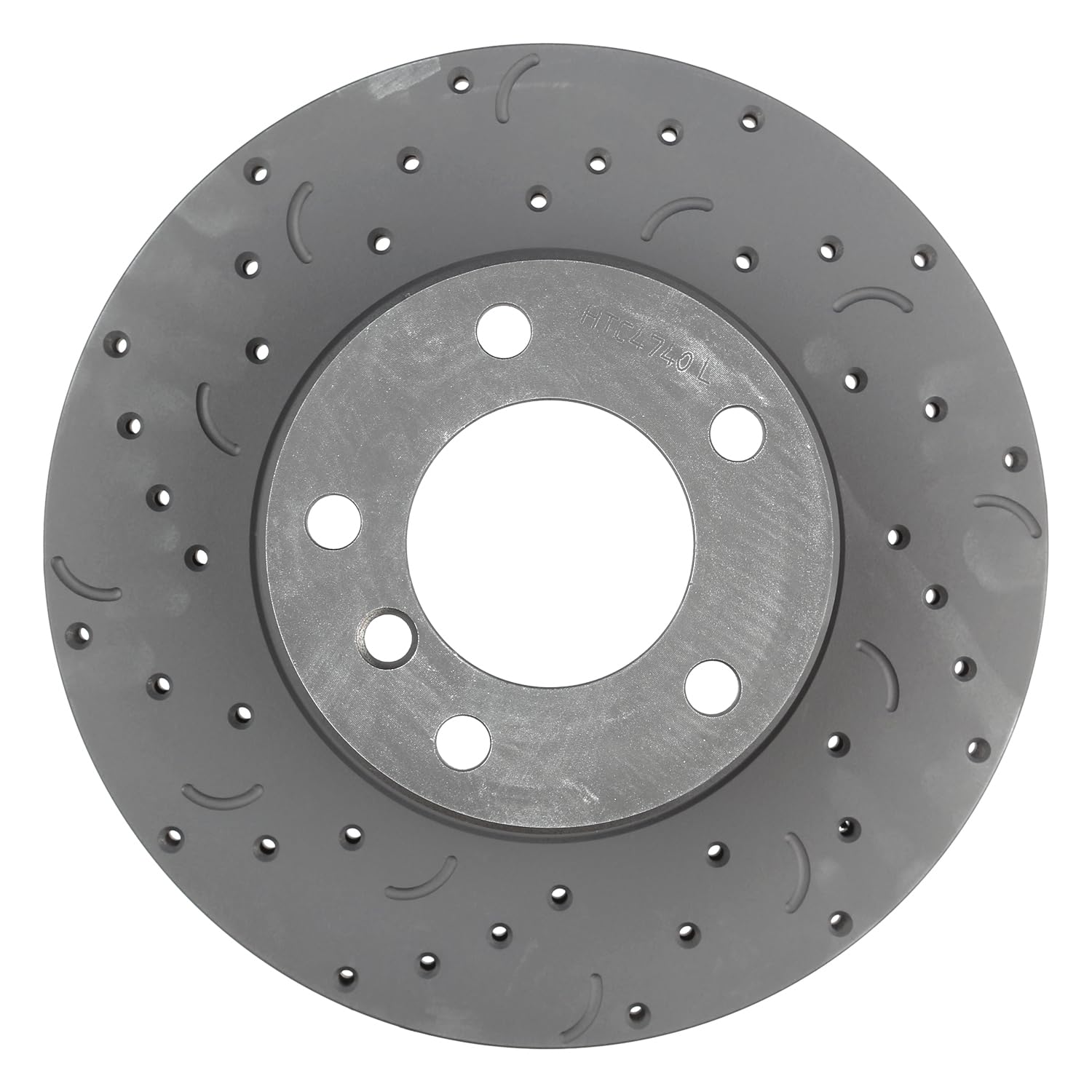 Talon Cross-Drilled and Slotted Vented Rotor, Hawk Performance Brakes, 11.65 in. Diameter, 3 in. Height
