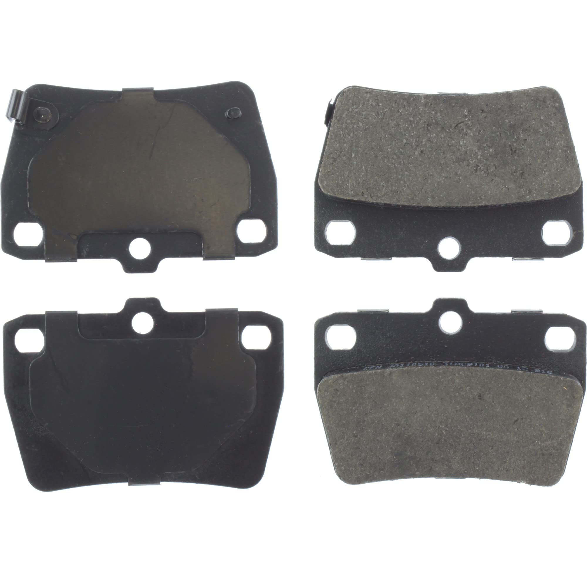 Centric Premium 301.10510 Ceramic Brake Pads with Shims and Hardware
