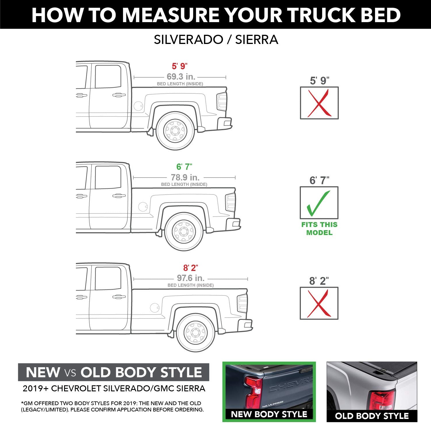 Extang Trifecta 2.0 Soft Folding Truck Bed Tonneau Cover | 92450 | Fits 2014 - 2019 Chevy/GMC Silverado/Sierra 1500, 6' 7" Bed (78.9") 2014-18 2500/3500HD