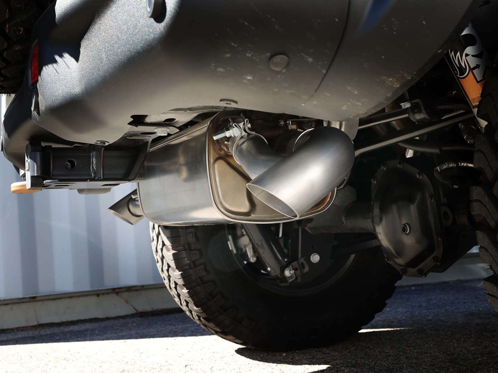 aFe Power MACH Force-Xp OE Replacement 304 Stainless Steel Exhaust Tips Brushed Fit Jeep Wrangler 392 21-23 V8-6.4L 49C38102-H