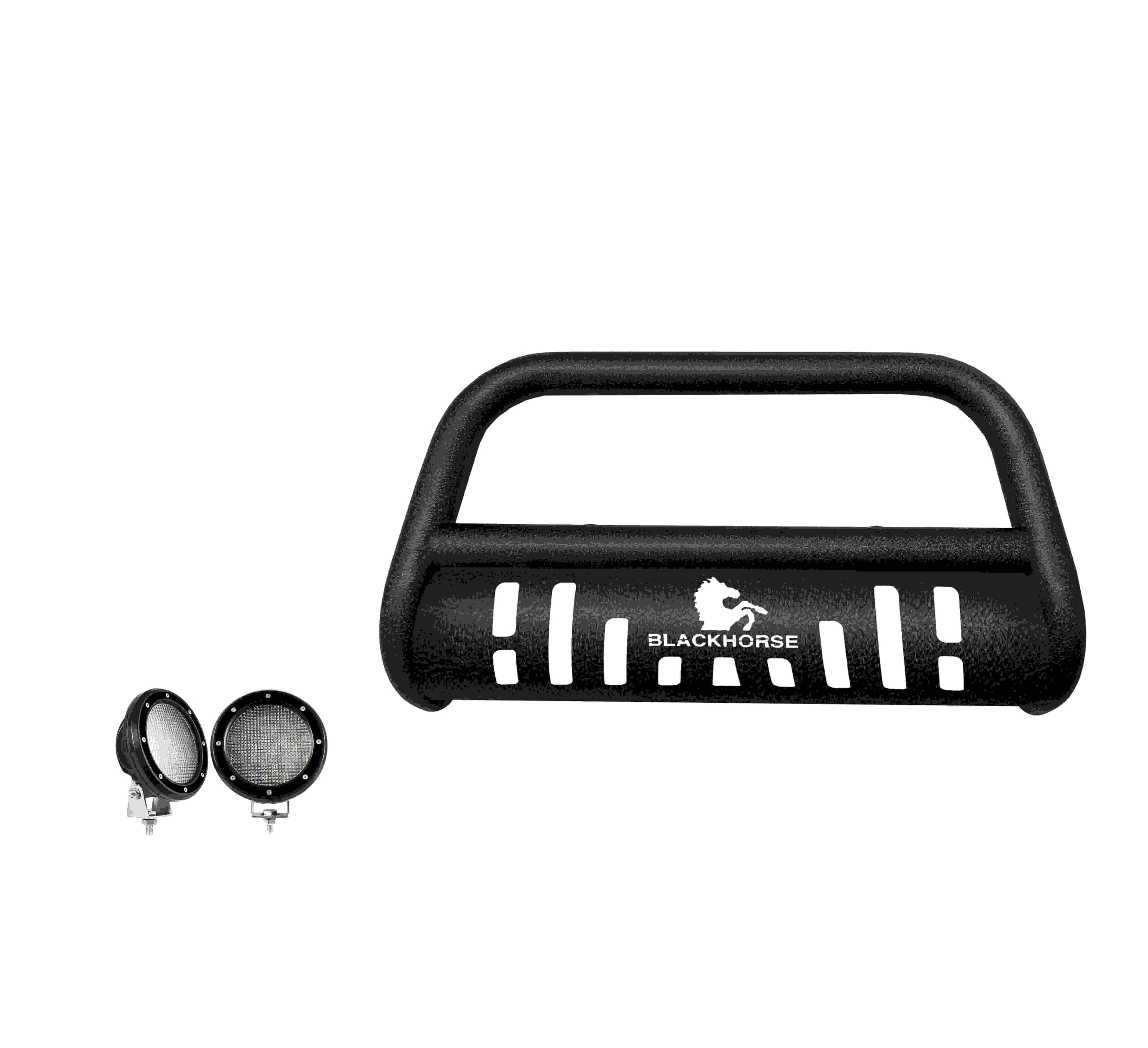 Bull Bar-T Kit Black Horse Textured Black Compatible with 2022-2024 Hyundai Tucson-CBT-B712SP-PLFB
