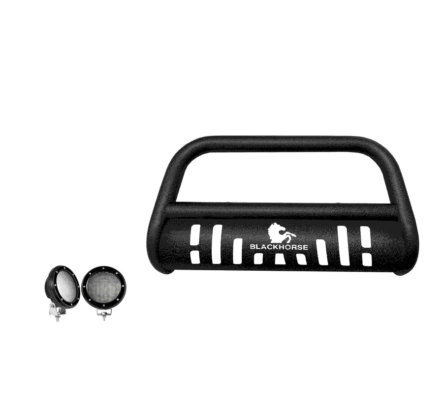 Bull Bar-T Kit Black Horse Textured Black Compatible with 2018-2024 GMC Terrain|2018-2024 Chevrolet Equinox-CBT-C292SP-PLFB