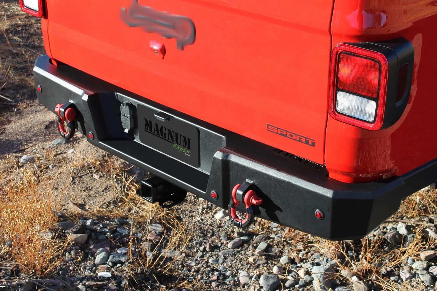 Rear Bumper Magnum RT Style Black Compatible with 2020-2025 Gladiator