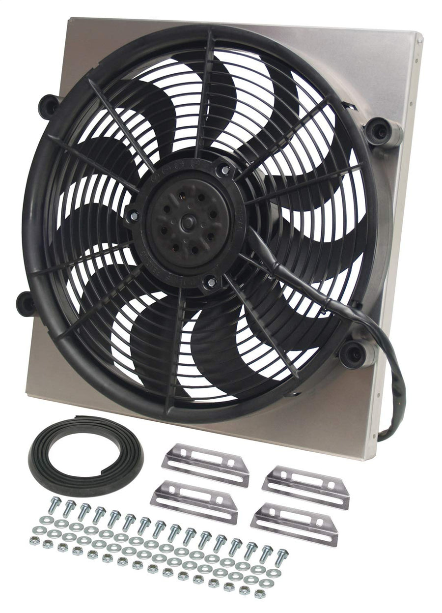 Black Derale 16816 High Output Single Radiator Fan