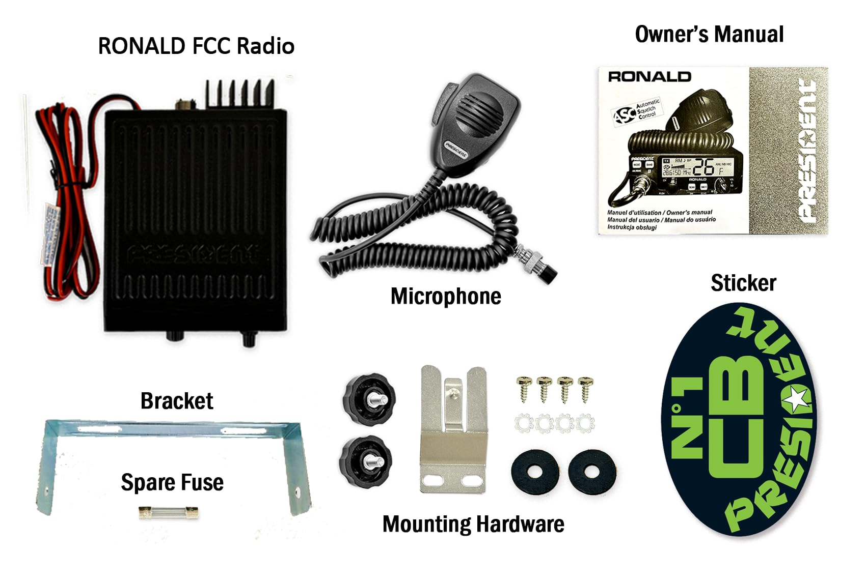Ronald PRESIDENT 10 Meter Radio