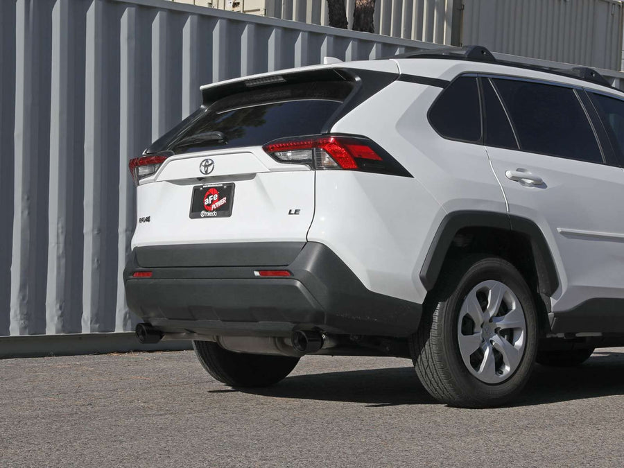 Takeda aFe POWER 49-36053-B Cat-Back Exhaust System, 2-1/4" to 2-1/2" 304 Stainless Steel, Black Tips, for 2019-2021 Toyota RAV4