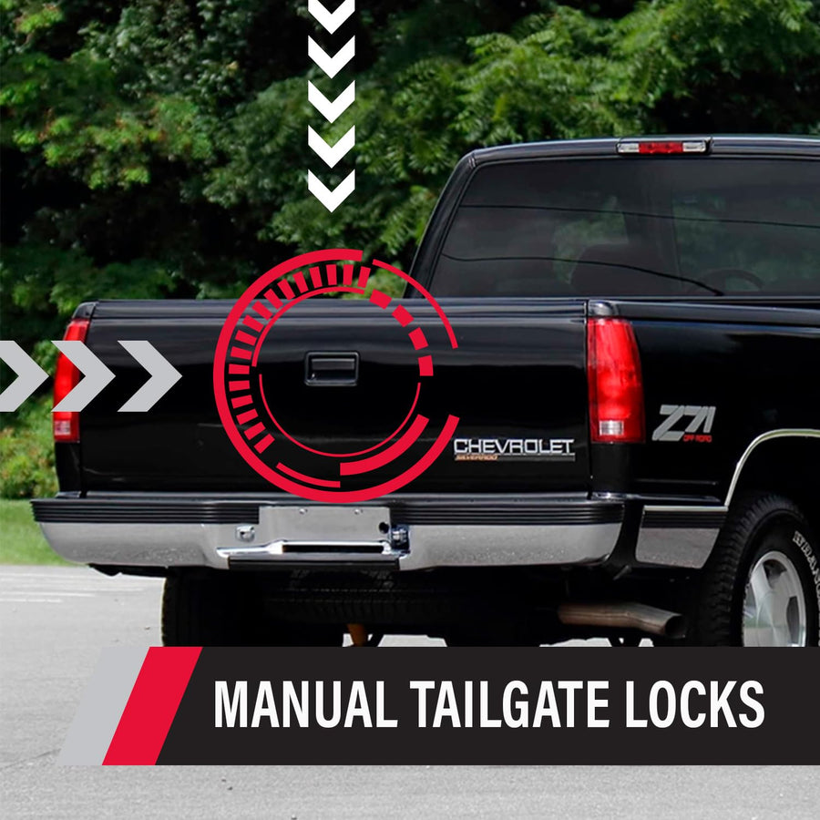 Manual Tailgate Lock Pop & Lock PL1050 for Chevy/GMC Black