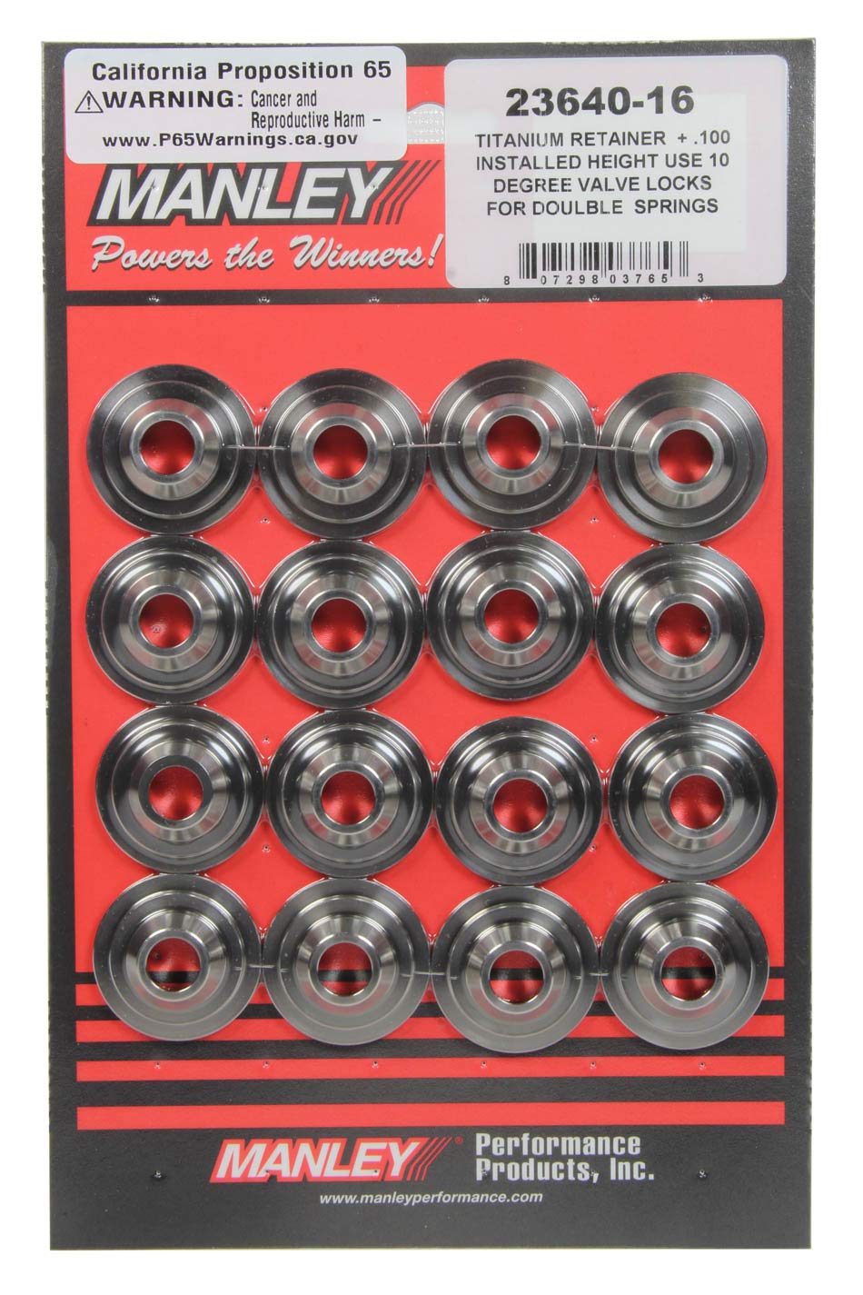 23640-16 Manley Valve Spring Retainer