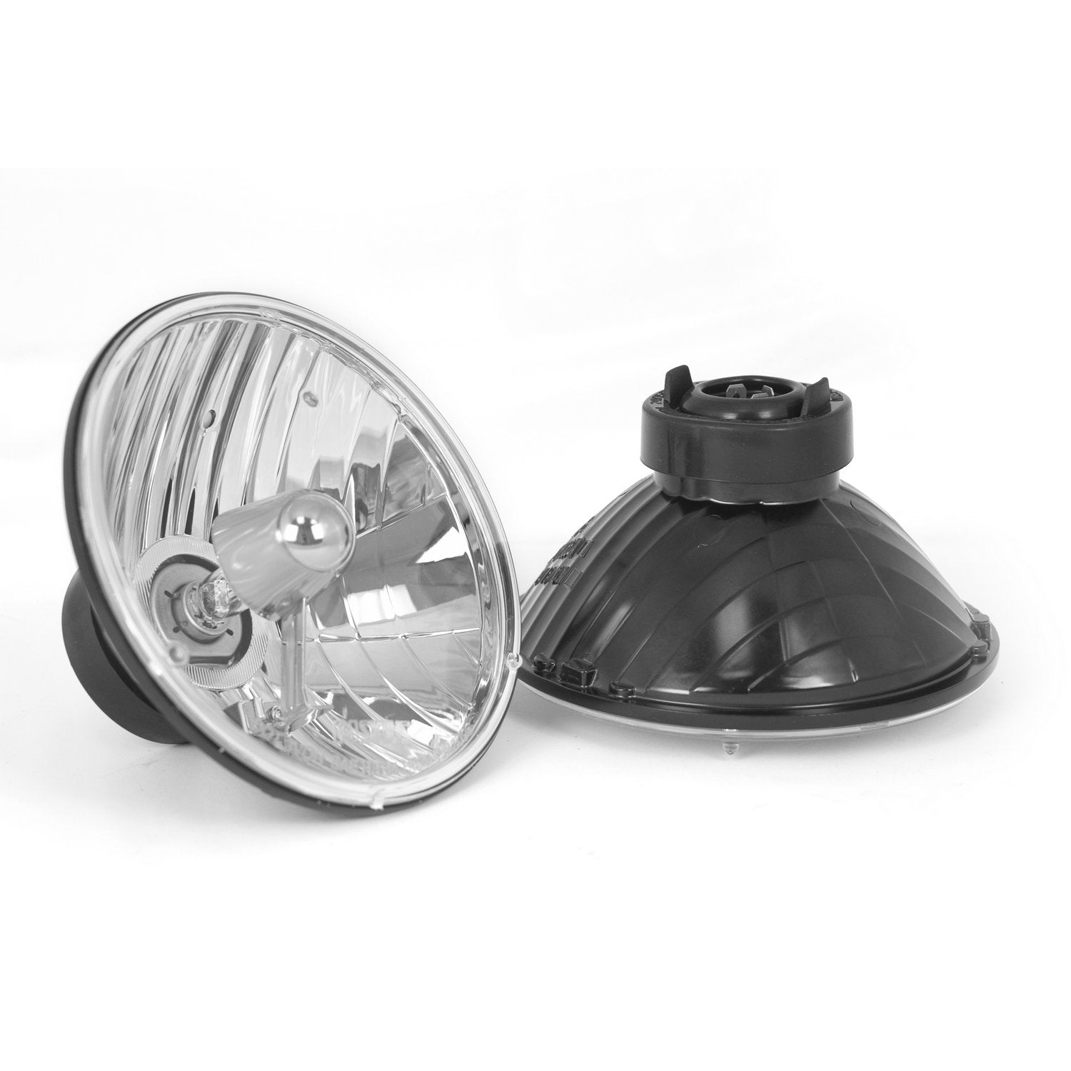 Headlight Kit, Rugged Ridge Crystal H2, Round | 12402.80 | Fits 1965-2006 Jeep CJ & Wrangler TJ