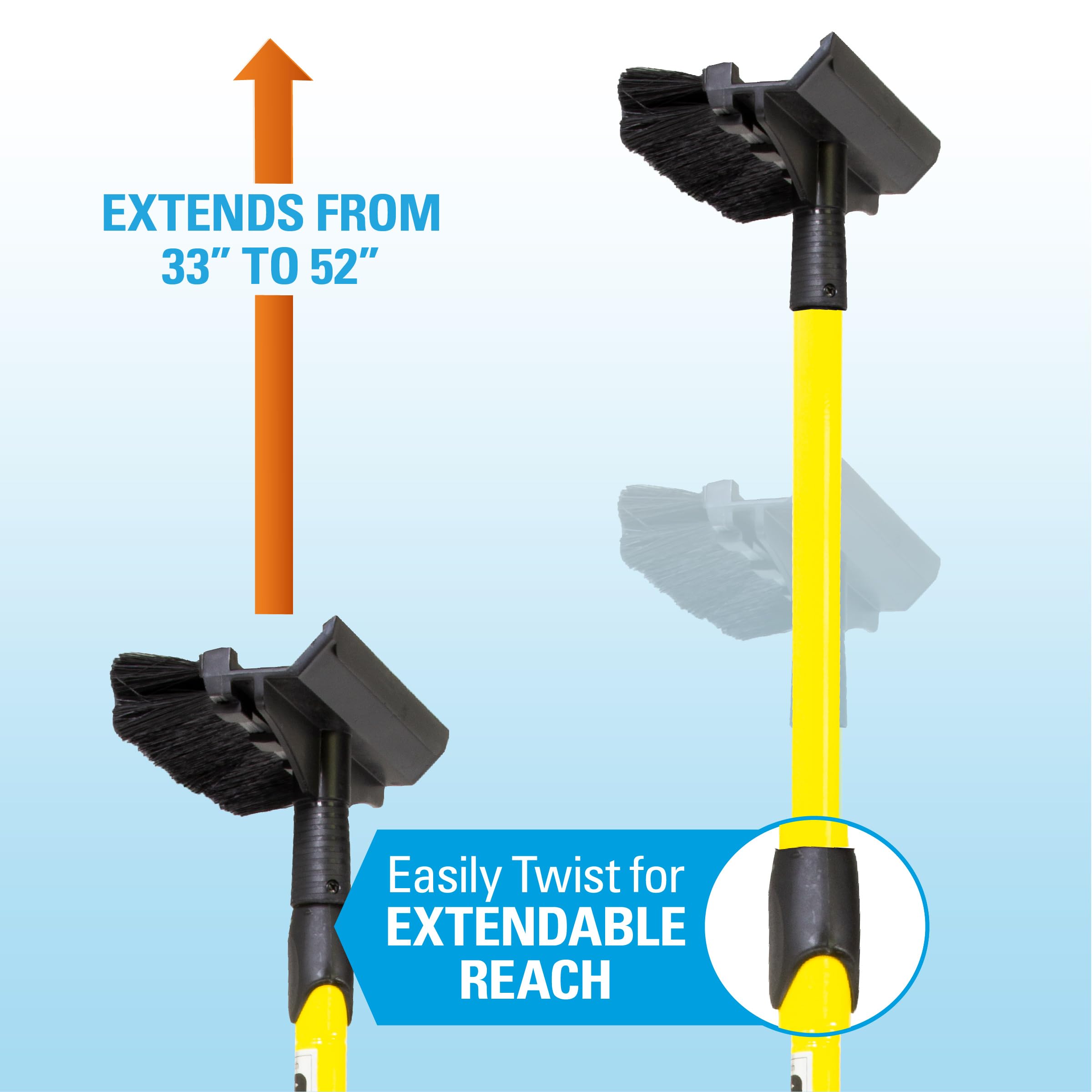 2610XM SubZero 52" Super Extender Snowbroom with Integrated Squeegee and Ice Scraper (Colors may vary)