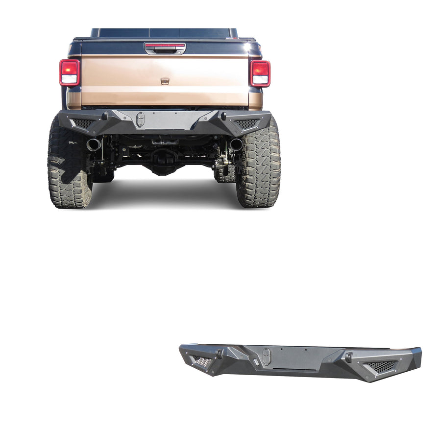 Heavy Duty Black Horse Armour Rear Bumper Matte Black Compatible with 2020-2025 Jeep Gladiator-ARB-JG20