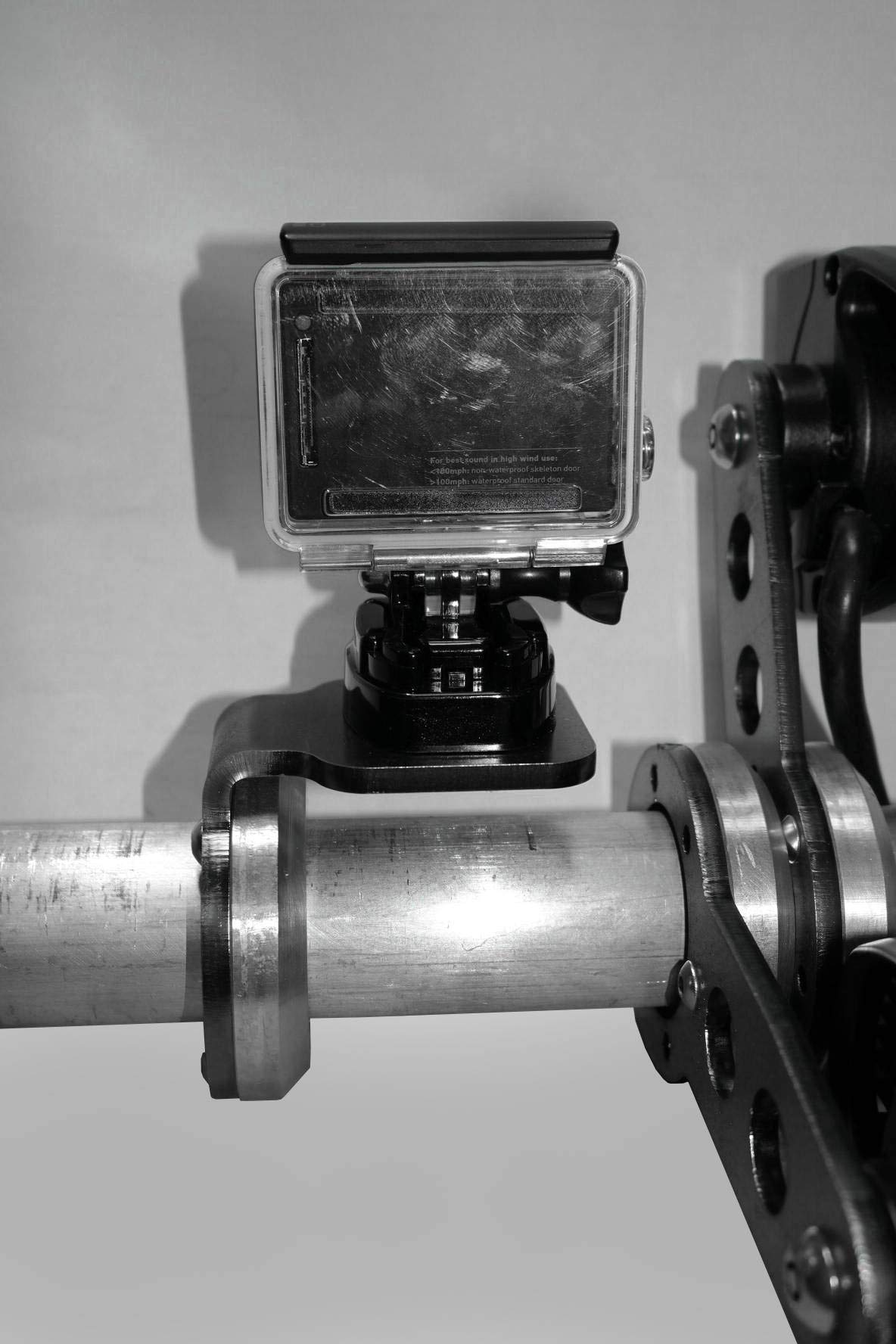 ZROADZ Roof Mount Universal Bracket - to Mount 3 Inch LED Pod Light or GoPro Camera Mount - Mild Steel Gloss Black Finish - Bolt-On Easy Installation - PN #Z350003
