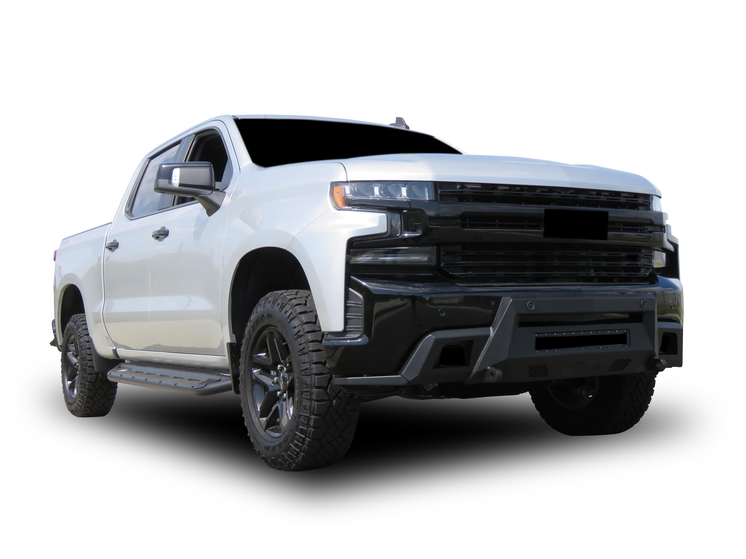 Armour III Black Horse Light Duty Front Bumper Textured Black Compatible with 19-21 Chevy Silverado 1500|2022 Chevy Silvrado 1500 LTD(Excl. 19-21 1500 LD)-AR3LD05NL