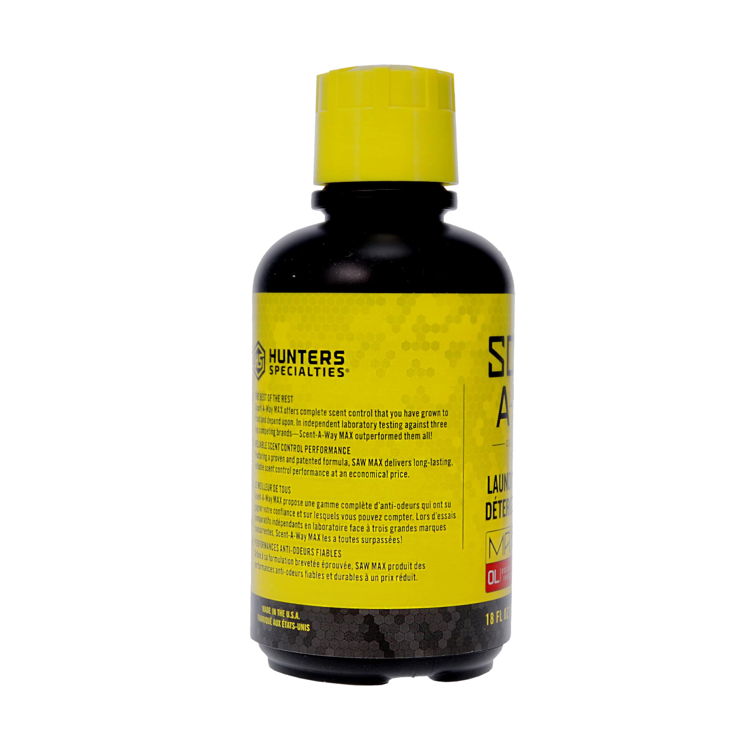 Scent-A-Way MAX Hunters Specialties Odorless Laundry Detergent | Unscented Formula for Hunting Gear - 18 OZ Bottle