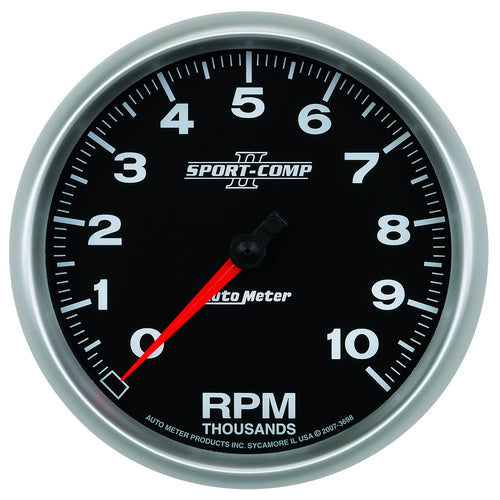 Auto Meter Sport-Comp II 5" 10000 RPM In-Dash Tachometer