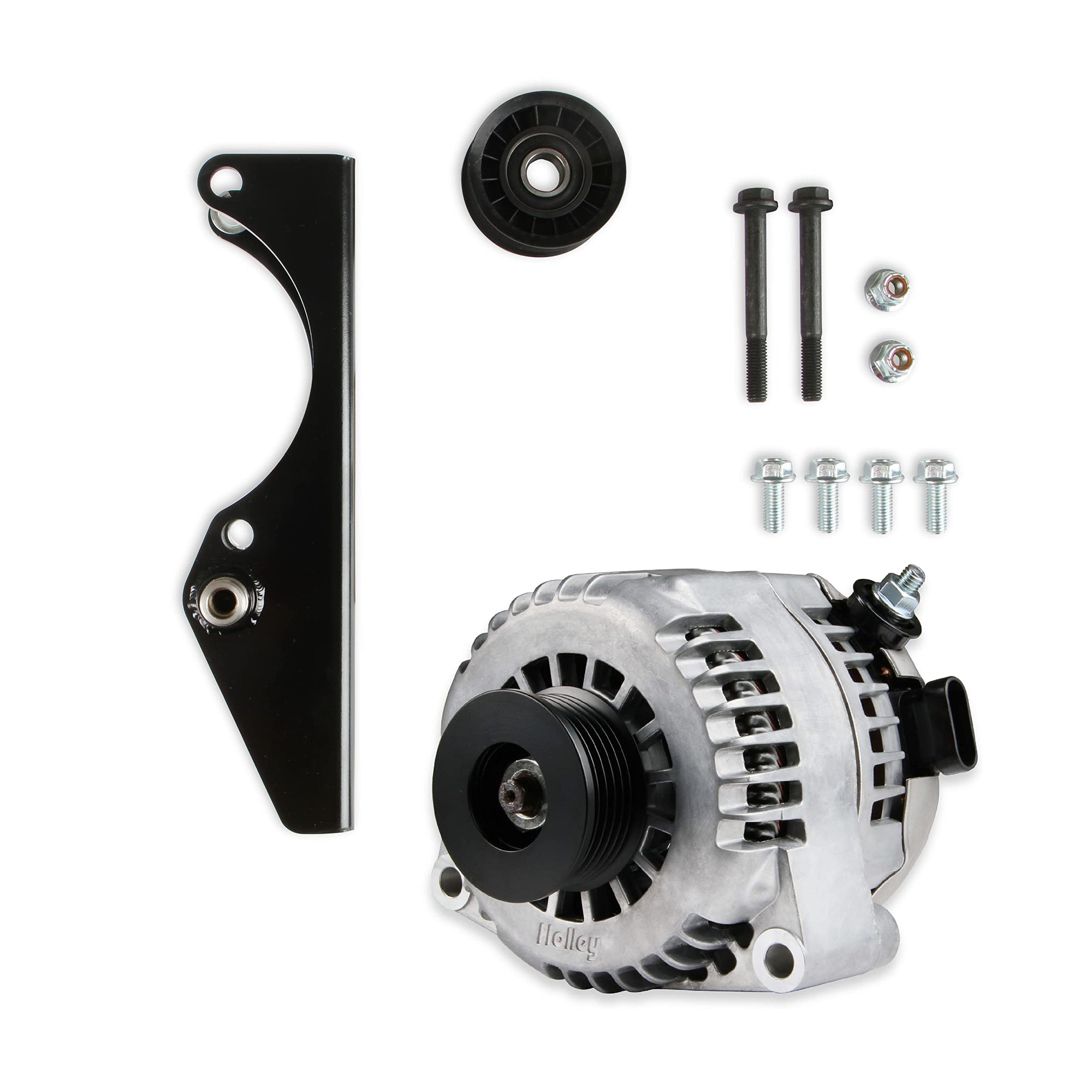 Holley Gen III Hemi 97-369 Alternator Relocation Kit with Holley Alternator
