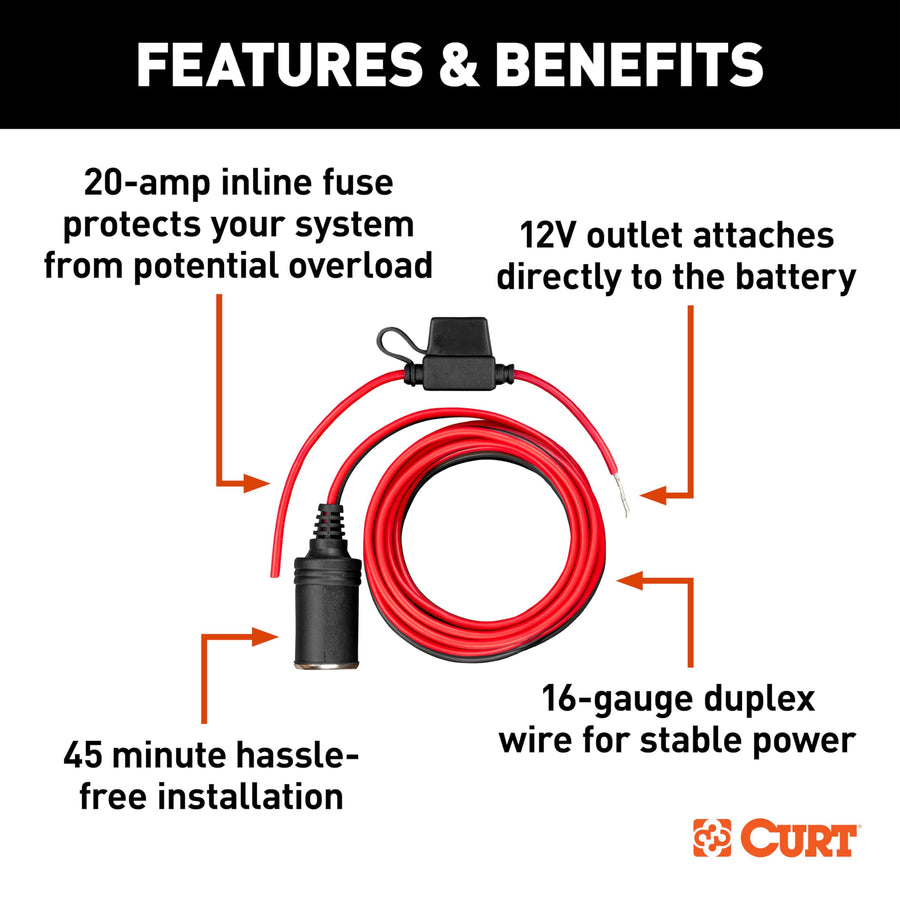 12-Volt CURT Battery Direct Kit for RVibrake