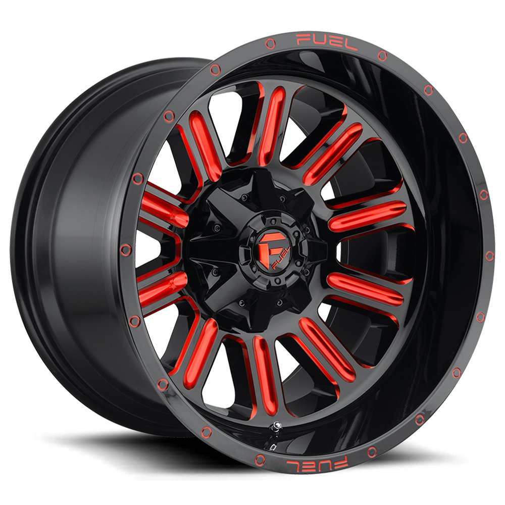 D621 Fuel Offroad HARDLINE BLACK Wheel with Painted and TPMS Compatible (20 x 10. inches /8 x 170 mm, -18 mm Offset)