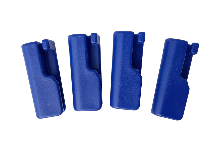 Taylor Made Boat Fender Hangers Quick Knot for 1/4" Line, Heavy-Duty Blue Molded Nylon, 2-1/8" x 1-1/8" x 3/4", 4-Pack - 1098