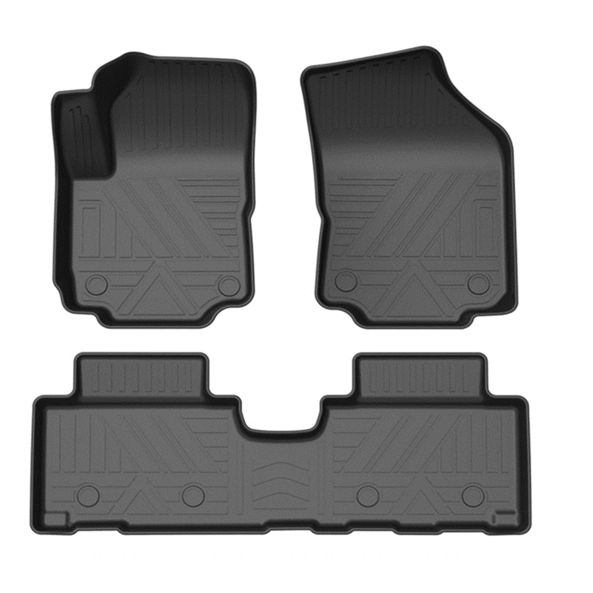 TOTALINER Black Horse Heavy Duty Floor Mat Anti-Skid Black 1.37'' Thickness Compatible with 2018-2024 GMC Terrain-FMGTE24-1