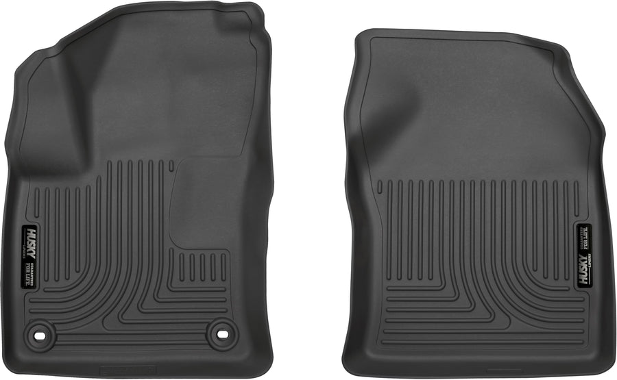 Weatherbeater Husky Liners Floor Mats | Fits 2016-2022 Toyota Prius; 2017-2021 Toyota Prius Prime | Front Row, 2-pc Black - 13541