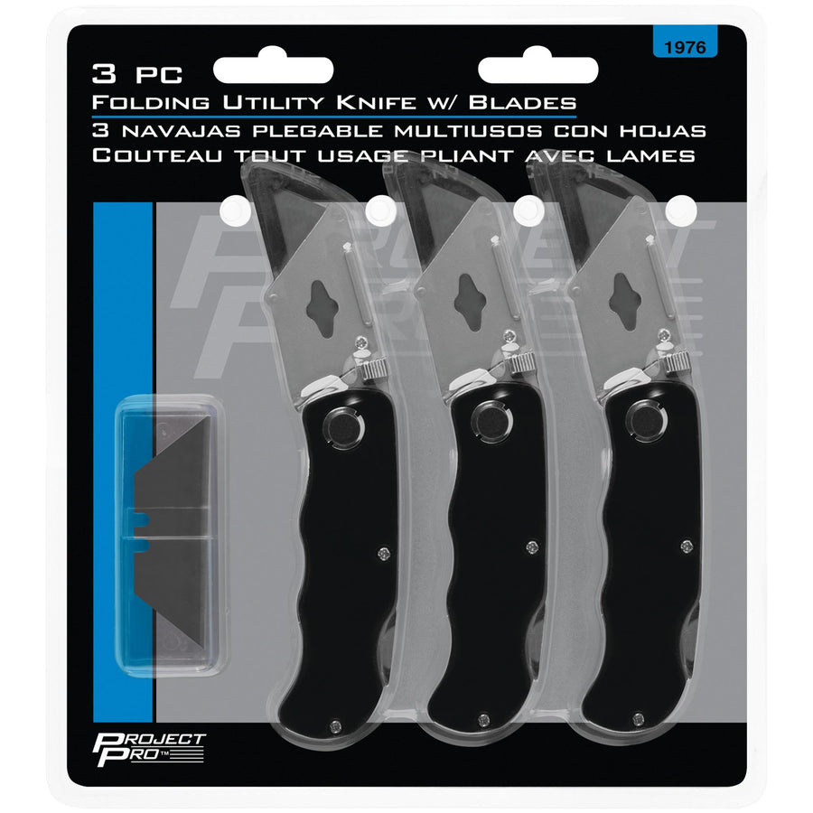 Folding Pocket Knife Performance Tool 1976 with Quick Change Blade System and 10 Replacement Blades - Combines Strength and Convenience