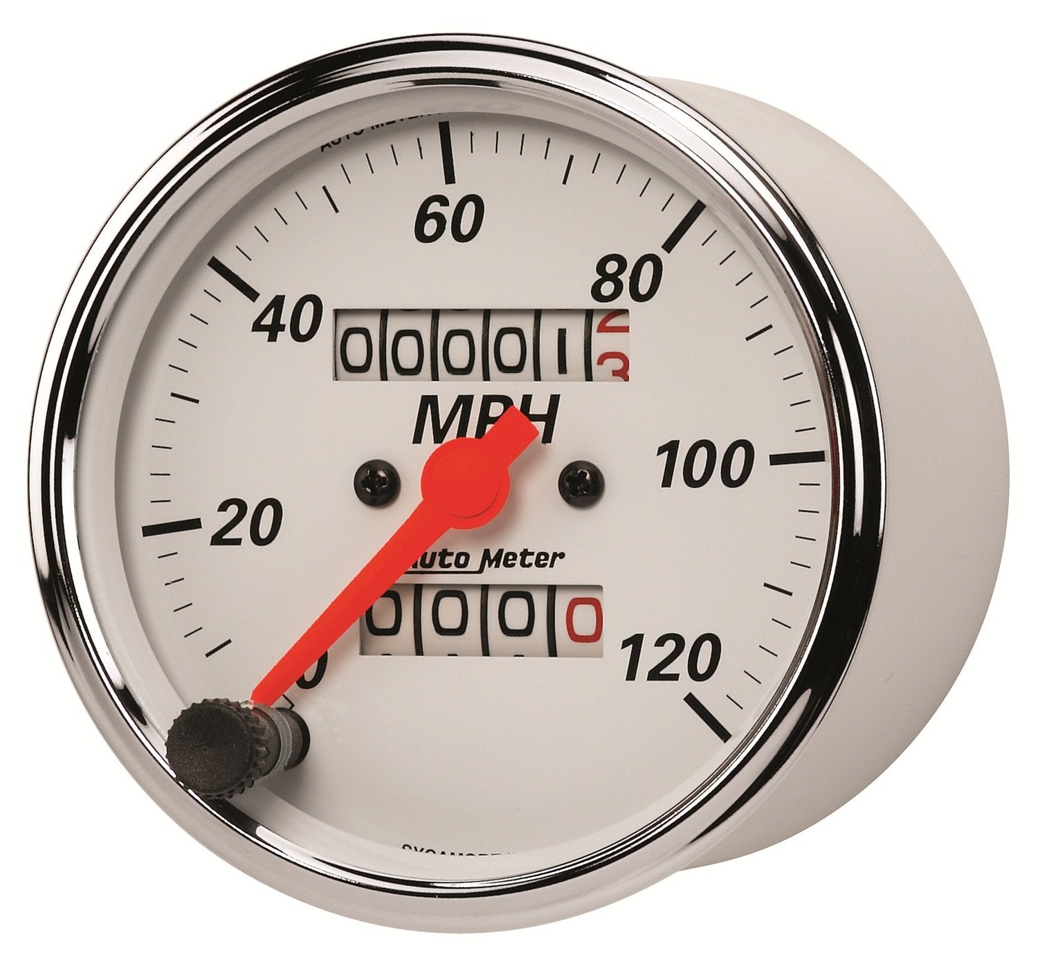 Auto Meter Arctic White 1396 Mechanical Speedometer, 3.125 in.