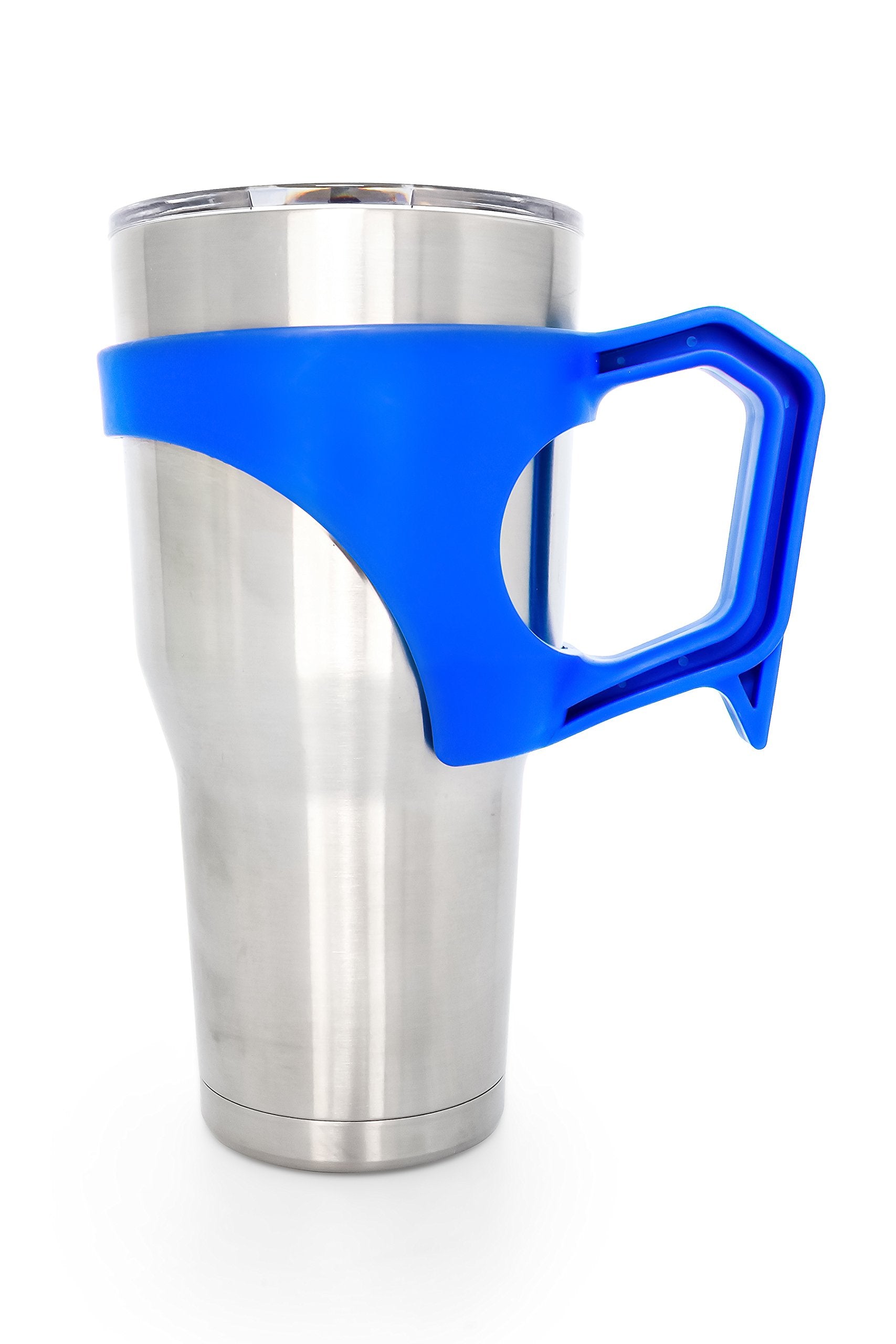 Camco Tumbler Currituck Slide On Handle - Easier Grip for Your Tumbler and Cups While Traveling- 30 oz (Blue) (51925)