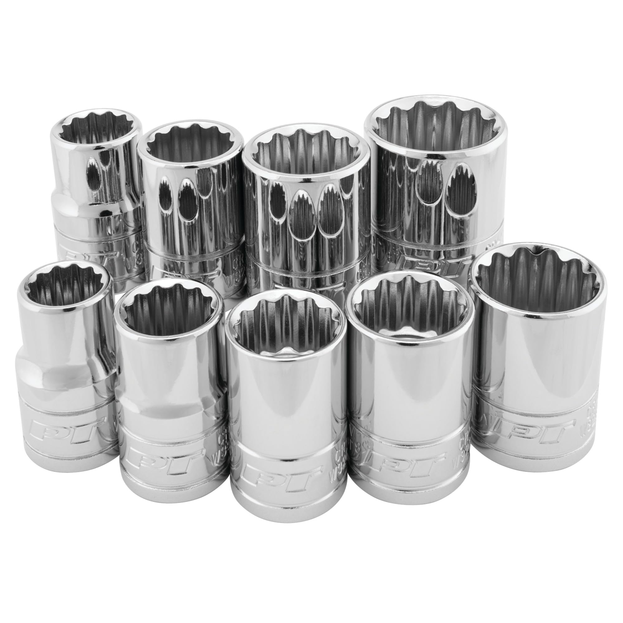 W32800 Performance Tool 9-Piece 1/2-Inch Drive 12pt MET Socket Set