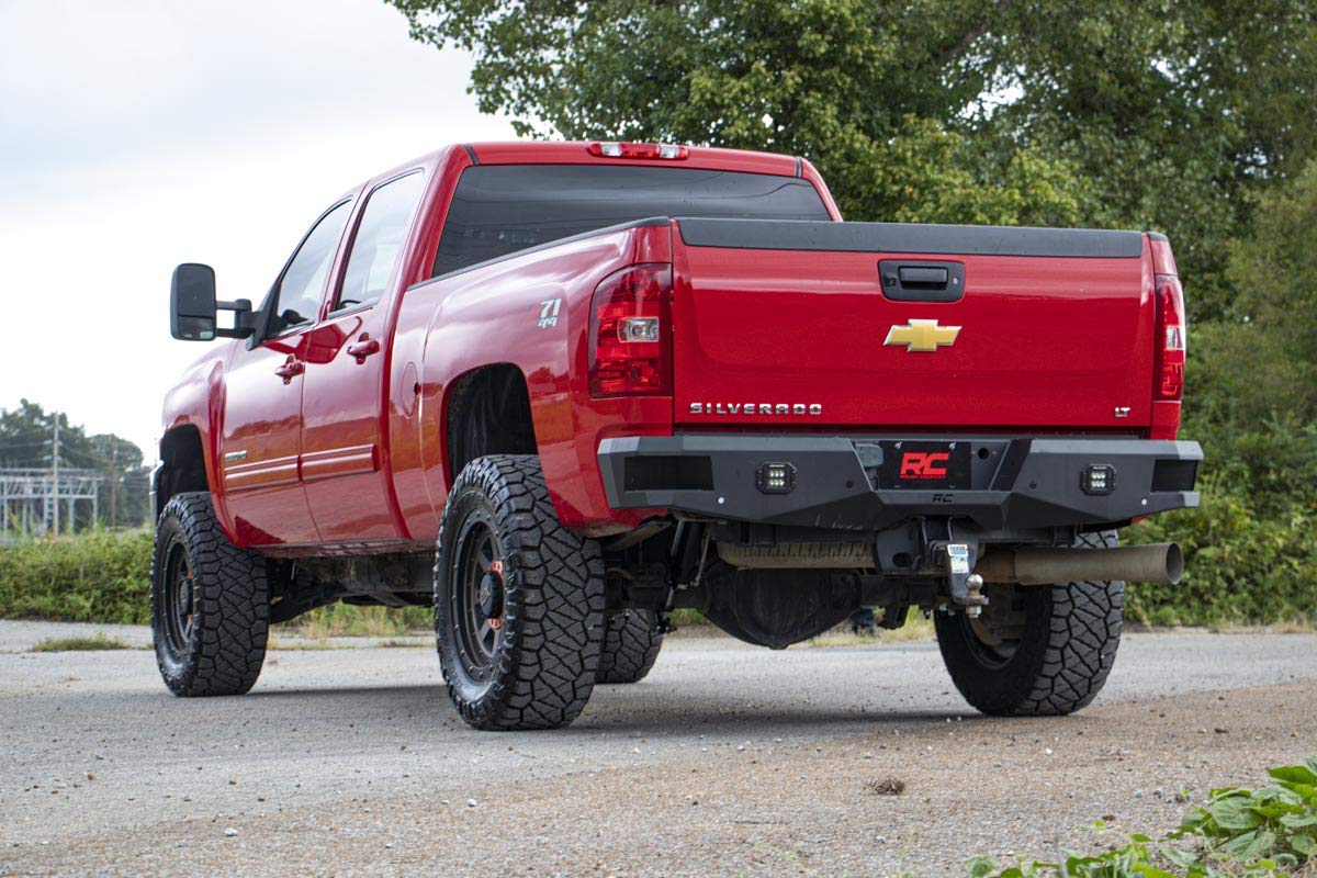 Rough Country LED Heavy Duty Rear Bumper for Chevy Silverado & GMC Sierra 2500HD/3500HD (2011-2019)