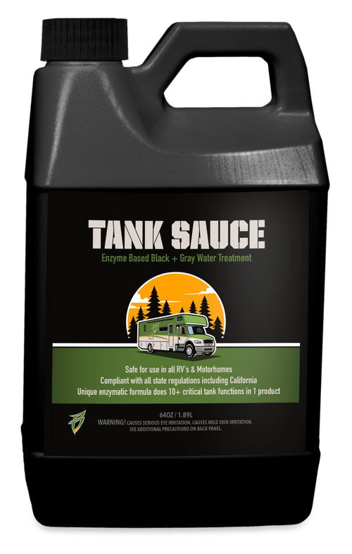 Bling Sauce Tank Sauce, Black and Gray Enzyme Based Water Treatment for RVs and Motorhomes, 64 oz.